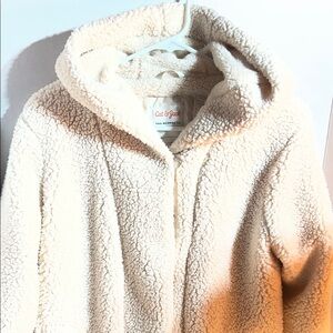 Cat & Jack Women's Off-White Teddy Jacket